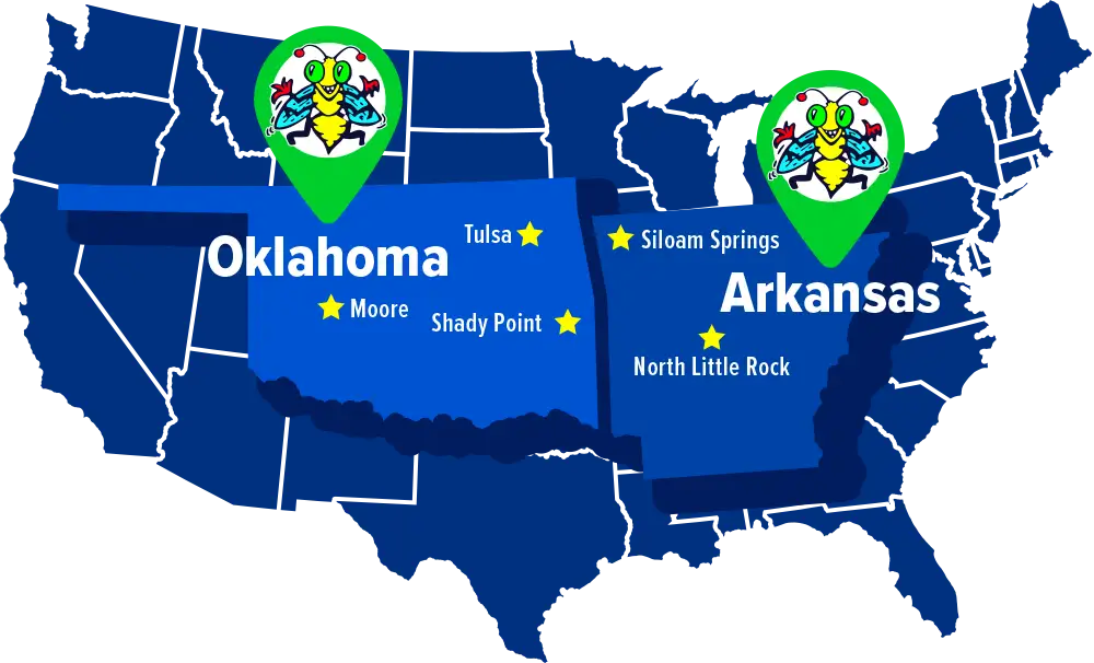 AllState Pest Solutions Service Area Map
